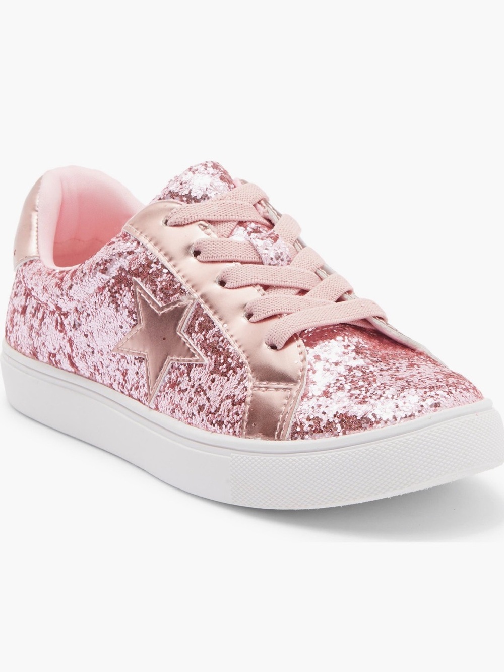 Harper Canyon Sparkle Star Pink Sneakers